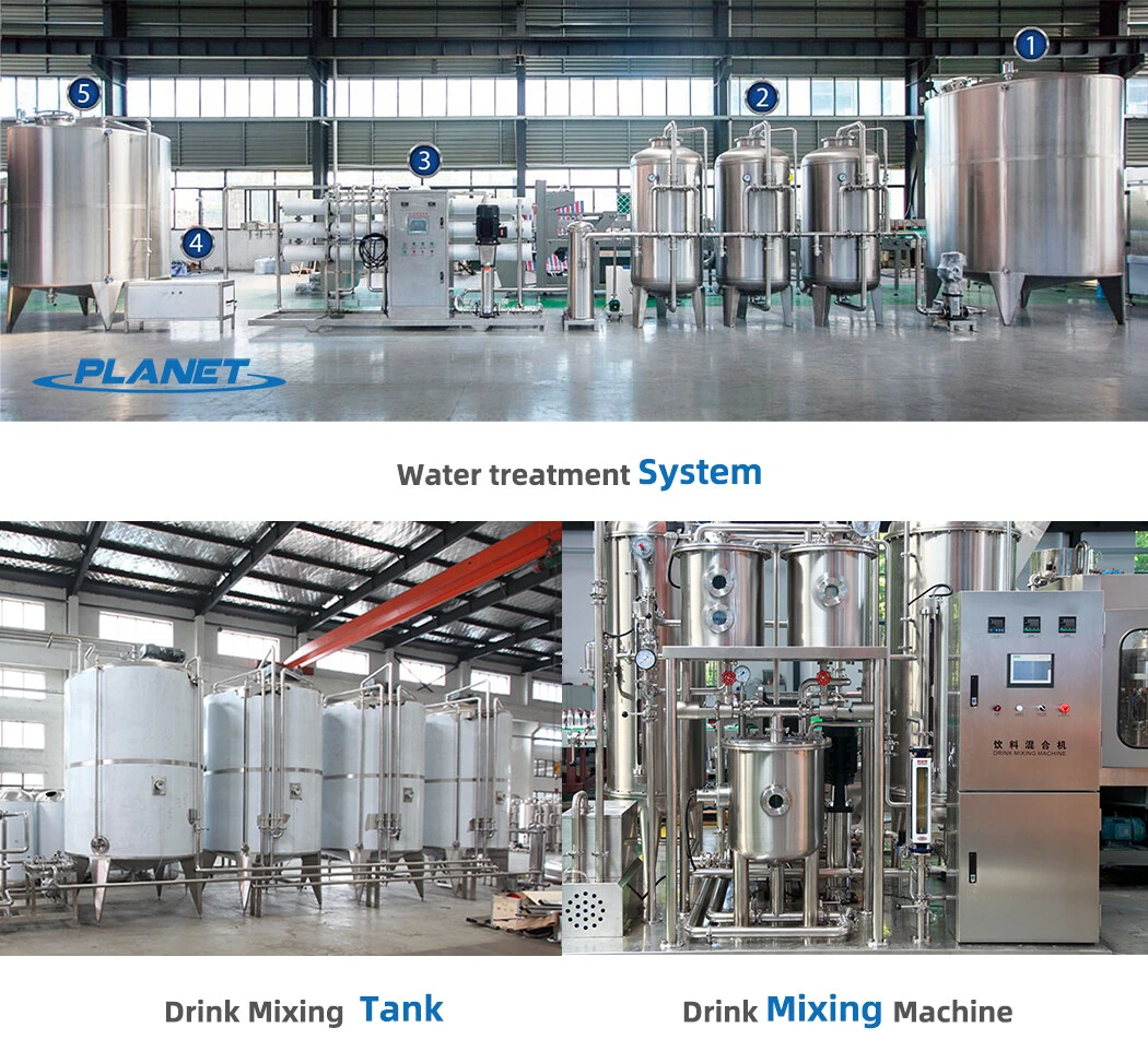 Aluminum Tin Can Carbonated Soft Drinks /Beer/Hot Juice/ Tea/ Coffee/Water Beverage Bottle Liquid Canning Filling Sealing Packaging Line Machine